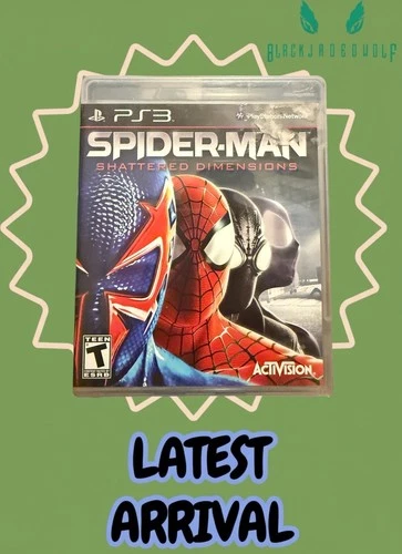 PS3 Spider-Man: Shattered Dimensions (Sony PlayStation 3) CIB Sticker Residue