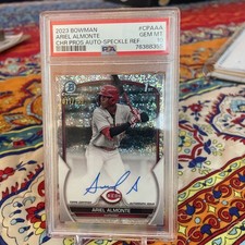 2023 Bowman Chrome Ariel Almonte CPA-AA Speckle PSA-10 GEM MINT