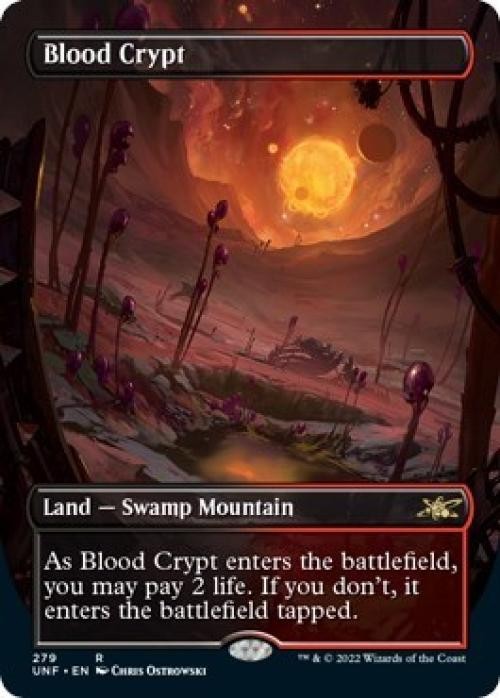 Blood Crypt (Borderless) -Foil Near Mint MTG Unfinity