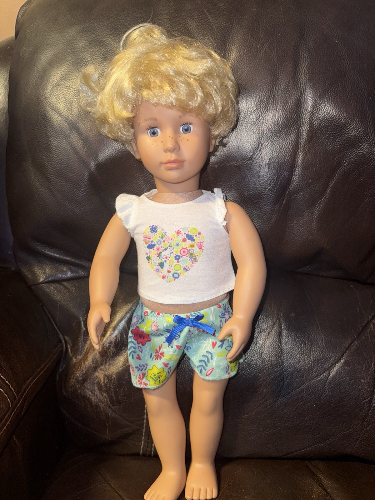 Battat Our Generation 18” Doll Gabe Surfer Boy Doll Blonde Curly Hair