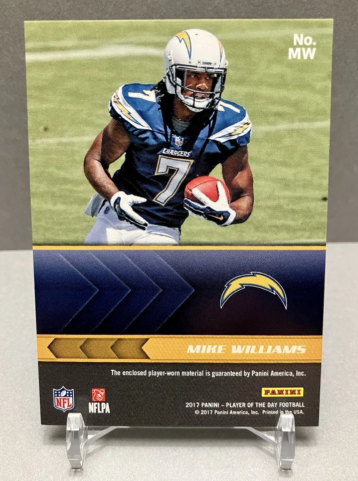 2017 MIKE WILLIAMS Panini Player Of The Day Material Card# MW - Image 2 of 2