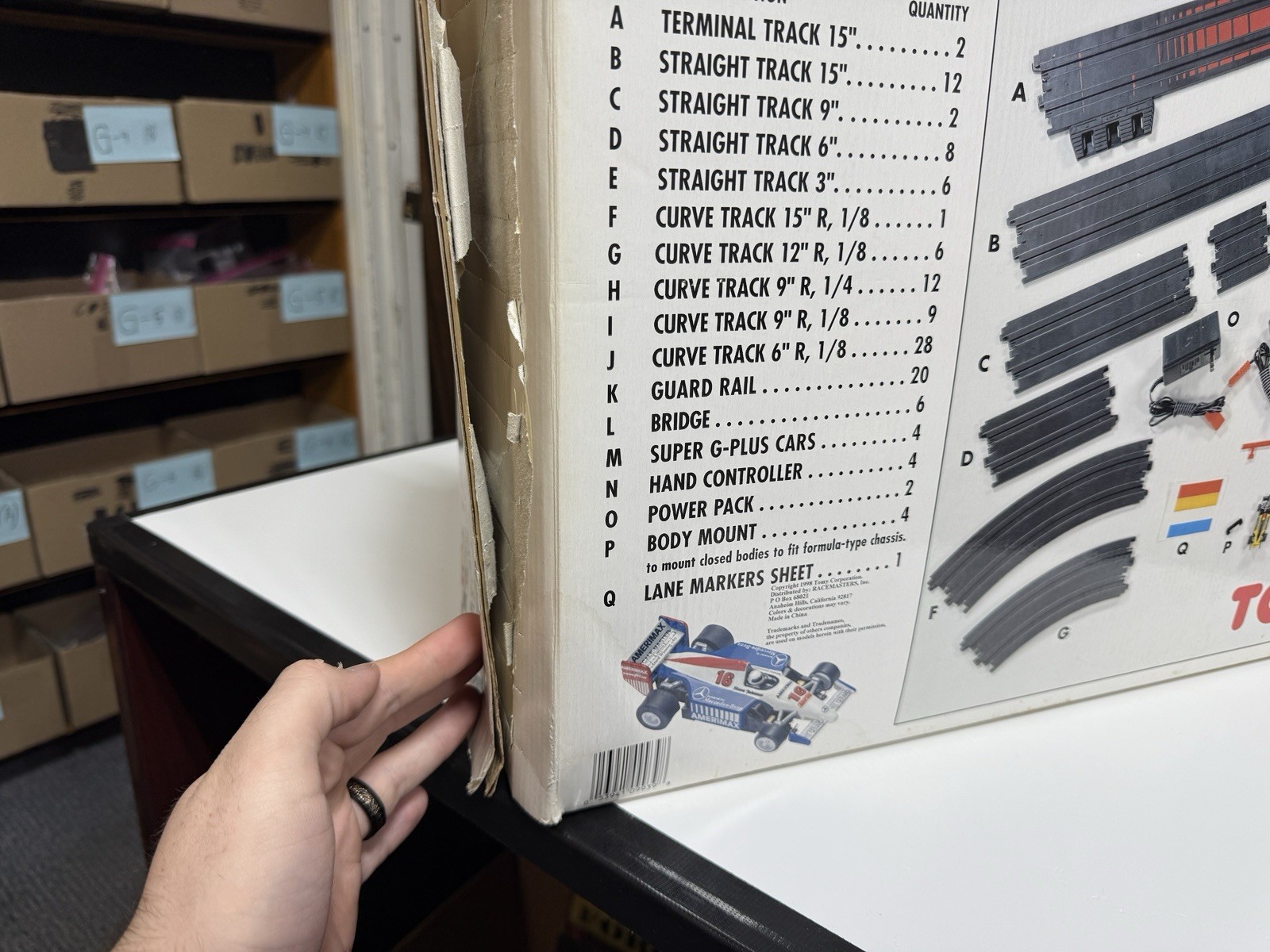 SLOT CARS TOMY TEAM AFX SUPER INTERNATIONAL RACE SET HO SCALE ROAD RACING