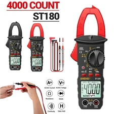 Digital Multimeter Tester AC/DC Volt Ohm Amp Clamp Meter Auto Range 6000 Count