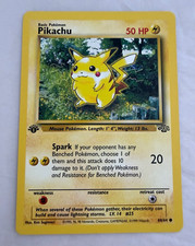 Carta Pokémon 1° Edizione Jungle Pikachu 60/64 Near Mint mai giocata 