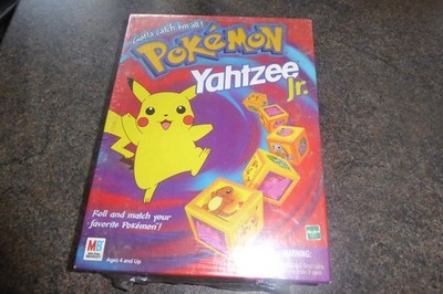 Vintage Pokemon Yahtzee Jr. Brettspiel Milton Bradley 1999 Board Game SEALED