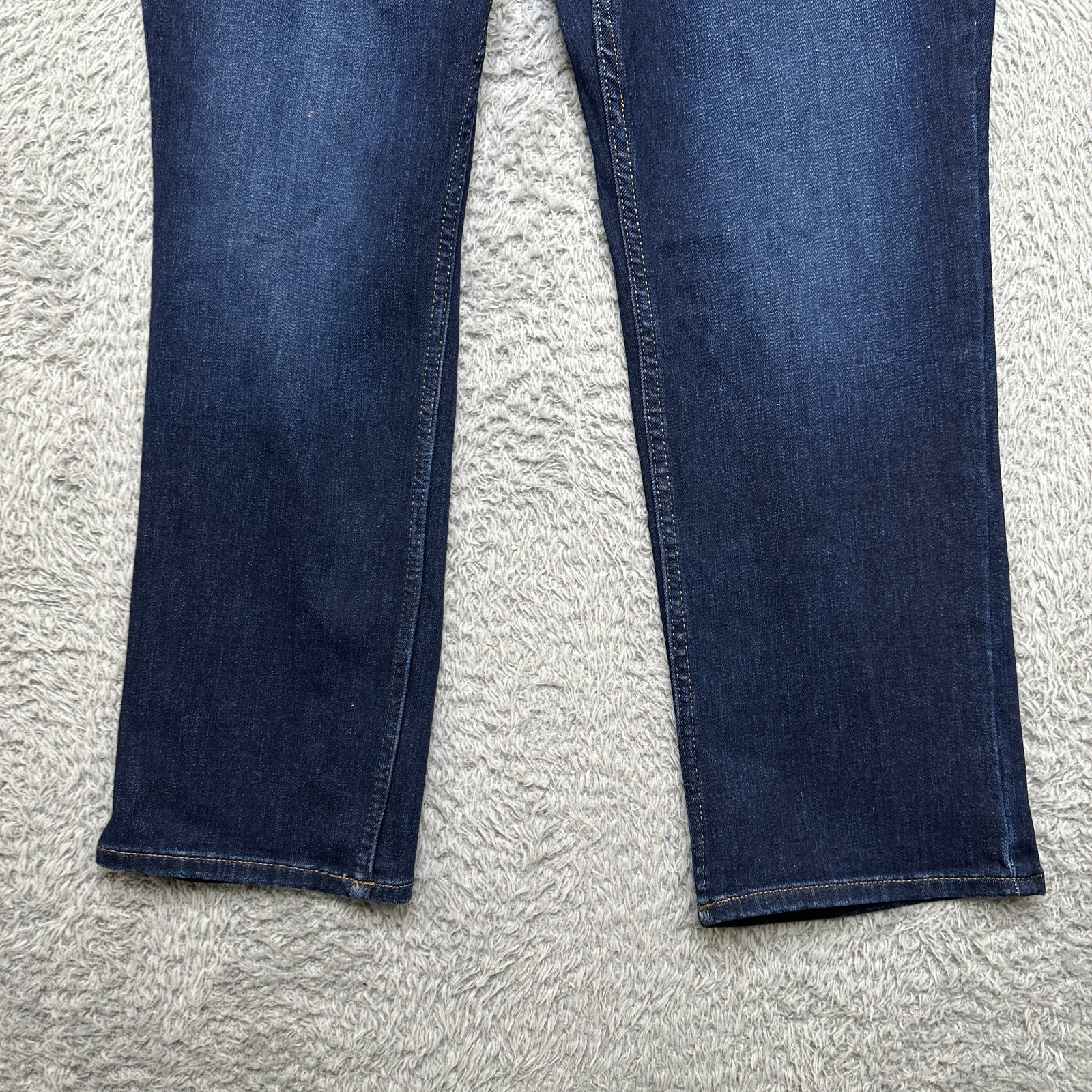 Lee Jeans Womens 12 (32x27 Fit) Petites Dark Blue Stretch Excellent image 4