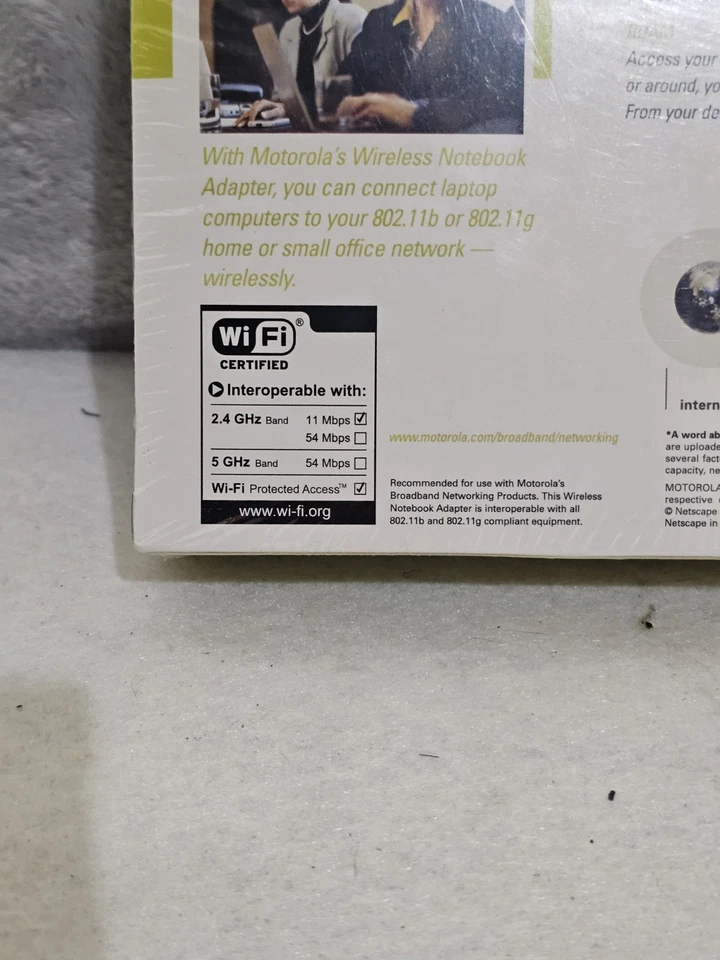 Motorola 802.11G Wireless Notebook Adapter WN825G New Factory Sealed Box! - Image 4 of 4