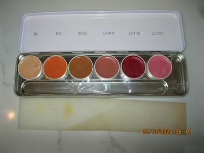Kryolan PROFESSIONAL MAKE-UP Dermacolor LIPCOLOR 6 Colors  New NO Box USA MADE