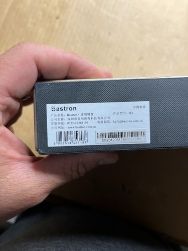 Bastron B6 Glass Touch Keyboard Wired Gold - 第 9/14 張圖片