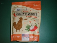 NEW Roosty's Naturals Chicken Dewormer Chili Mix with Oregano 1 lb exp 2027