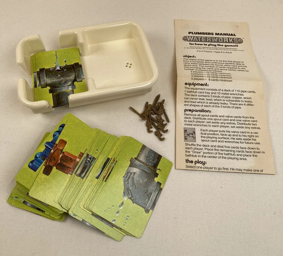 Water Works Leaky Pipe Game 1976 by Parker Brothers #770 100% Complete - Image 4 of 4