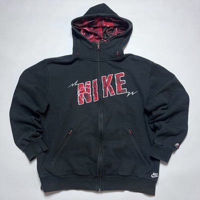 Nike Vintage 2000s Spellout Hoodie schwarz L - XL Special Edition Jordan Style 