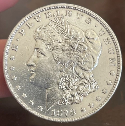 7TF! 1878 P Morgan Silver Dollar ~ AU/UNC ~ 7 TAIL FEATHERS ~ 90% Silver $1