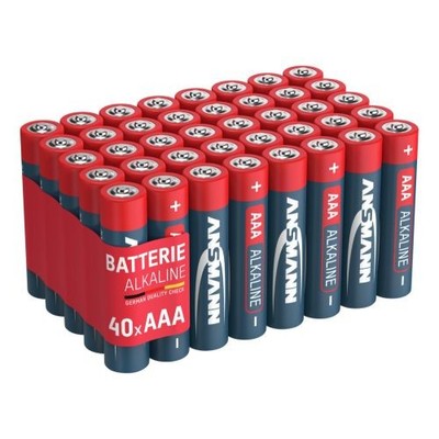 Ansmann Alkaline Batterie Micro AAA, LR03, 1,5 Volt, 40er Sparpack, perfekt für