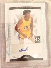 Max Christie 2023 Leaf Trinity Rookie Auto NBA Card Serial #15