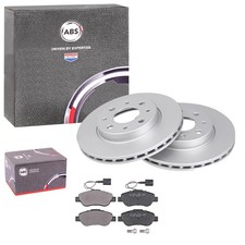 ABS BREMSSCHEIBEN + BELÄGE VORNE passend für FIAT 500 1.2 1.3 D + FORD KA 1.3