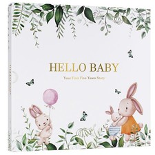Baby Memory Book Keepsake Timeless First 5 Year Milestone Book for Boys Girls