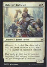 Makeshift Battalion - War of the Spark: #22, Magic: The Gathering Nm C291