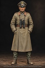 1:35 WW2 German General Rommel Unpainted 3d Resin Printed Model