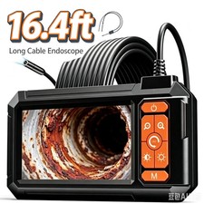 NEW Endoscope Camera with Light,4.3" HD 1920P Snake Inspection Camera,16.4ft