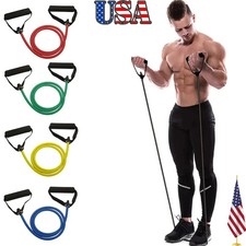 Resistance Bands With Handles Exercise Fitness Training Workout Set
