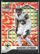 2021 Panini Mosaic Football Marshon Lattimore Red Mosaic #147