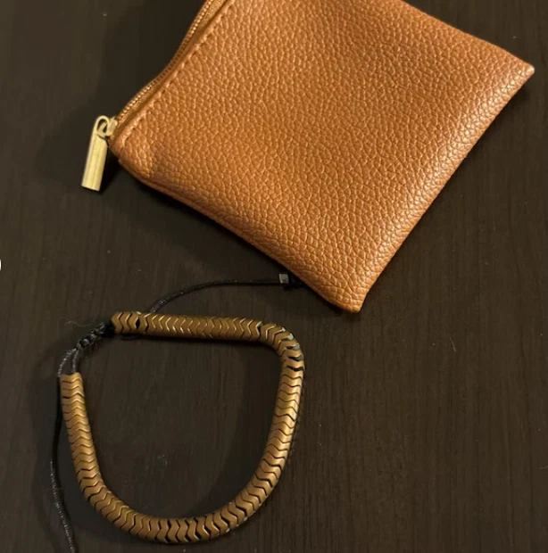 Pulsera artesanal de bronce de piedra natural para hombres regalos de curación Reiki alivio del estrés Foto 3 de 3