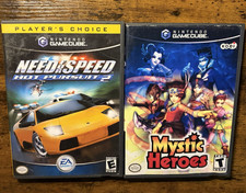 Nintendo GameCube NFS Hot Pursuit 2 & Mystic Heroes Bundle *READ DESCRIPTION*