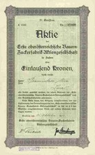 Erste ober&ouml;sterreichische Bauern Zuckerfabrik 1923 Suben Inn Sch&auml;rding Salzburg