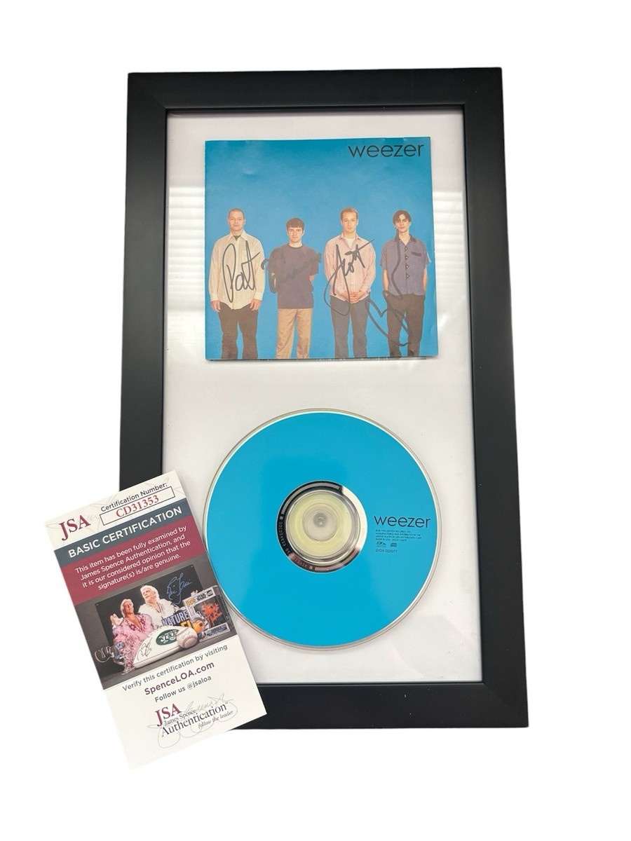 Weezer Blue Album 直筆サイン入りCD WEEZER BLUE ALBUM SIGNED JSA DISPLAY FRAMED CD Autograph Rivers