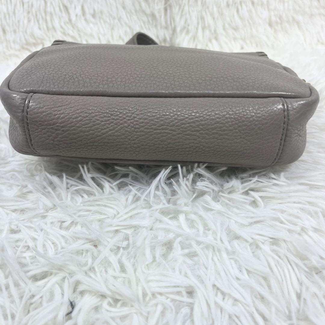 Tory Burch Marion Flap Chain Shoulder Bag Leather Gray Women's From Japan thumbnail 10