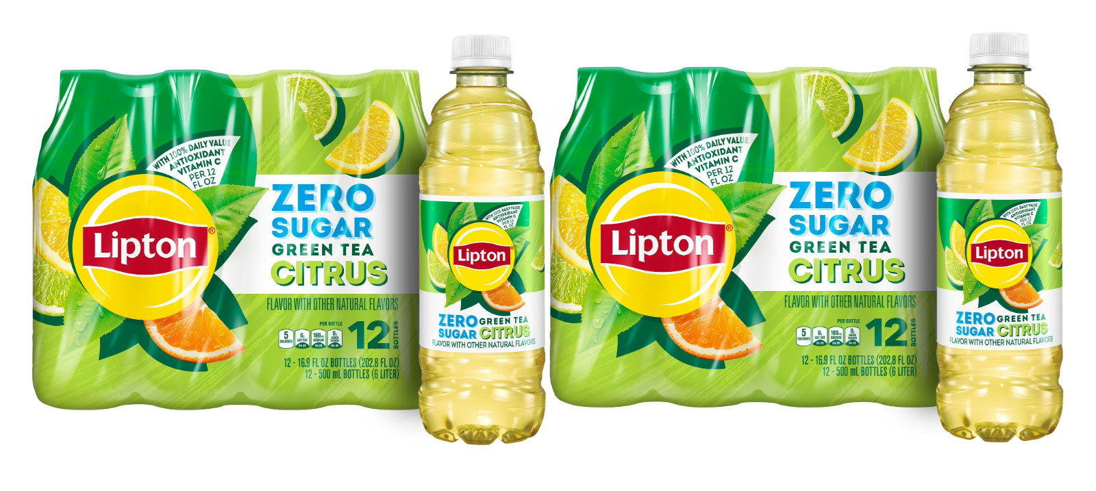 Citrus Iced Tea, Bottled Tea Drink, 16.9 Fl Oz, Pack Of 24