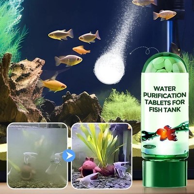Aquarium Wasseraufbereitung Tabletten Aquariumreiniger Wasserklärer Lösung