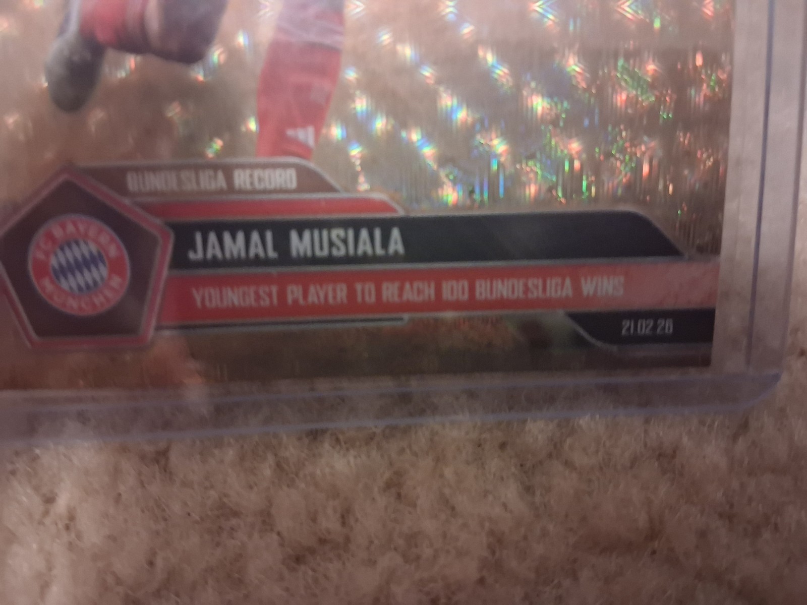 Jamal Musiala-2025-26 Bundesliga Topps   Now-Superfractor-#1/1-Youngest Player view 3