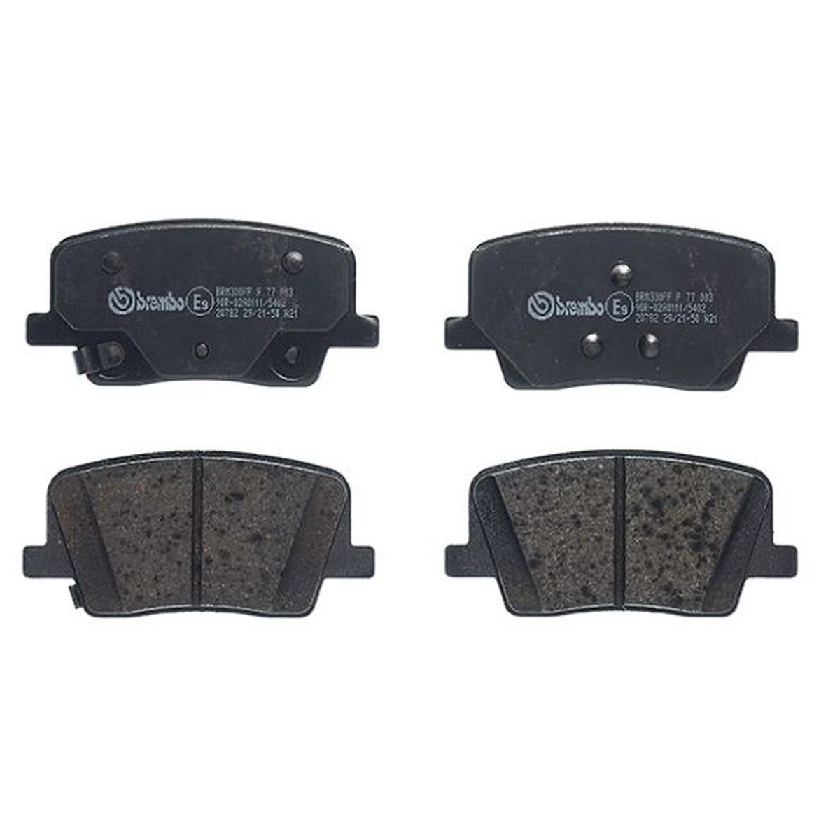 BREMBO P 77 003 Pastillas de freno trasero para Ssangyong Rexton - Imagen 2