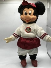 Vintage Applause Minnie Mouse 11 Plush Doll Varsity Outfit 1980s Disney