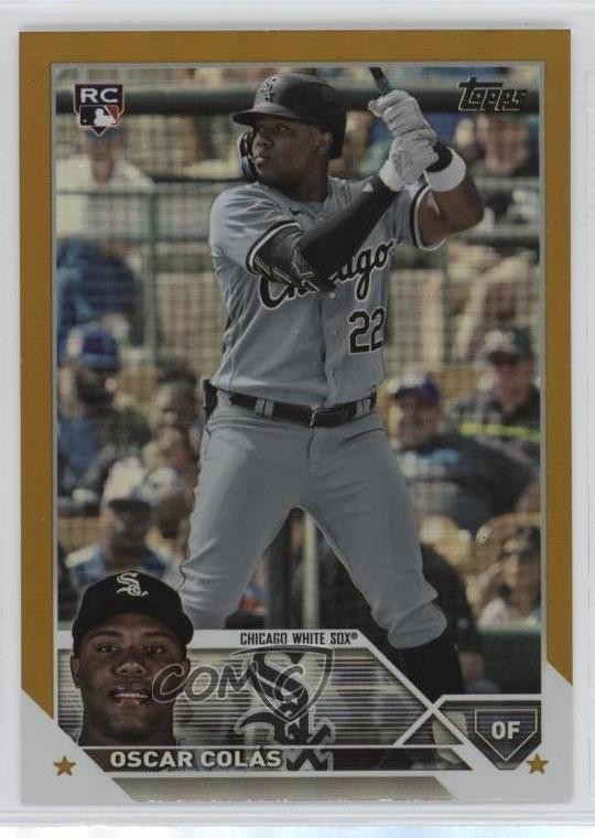 2023 Topps Series 2 Gold Foil Oscar Colas Oscar Colás #545 sl3