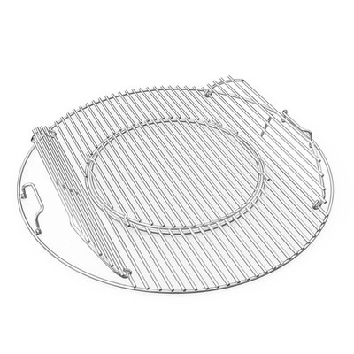 Stainless Steel GBS Hinged Cooking Grate for Weber 22'' Charcoal Grills