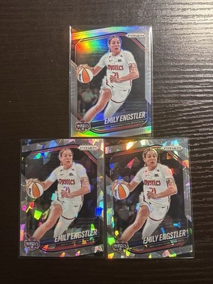 2025 Panini Prizm WNBA Emily Engstler Silver Prizm #84 Mystics