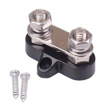 Black Negative Dual M8 Stud Power Distribution Post