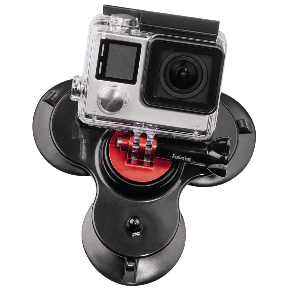 Hama Saug-Stativ Saugnapf-Halterung 3-fach Halter Auto für GoPro Hero DJI Osmo - Bild 3 von 3
