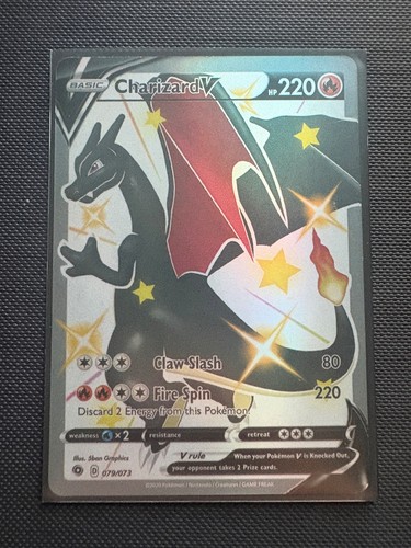 Pokemon Shiny Charizard V 079/073 Champions Path Secret Rare Full Art NM
