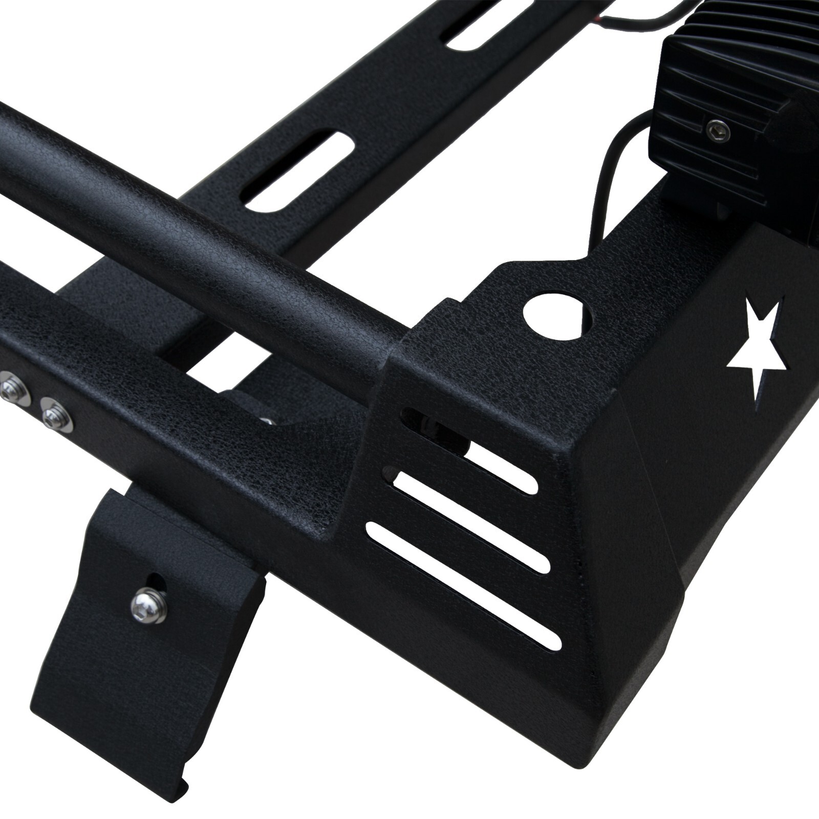 Roof Rack Hardtop Luggage Carrier w/LED for Jeep Wrangler JK JL 4Door