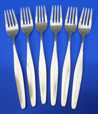6 WMF FLORENCE Florenz WMF108 Patent 90 Silverplate Flatware 7 1/4'' SALAD FORKS