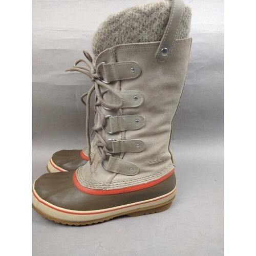 Botas Sorel Para Mujer Talla 8 Joan Of Arctic Invierno Nieve Tostado Naranja Cuero - Imagen 4 de 13