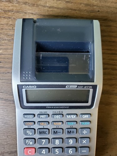 Casio Printing Calculator with Large Display Taxes Cost Margins HR-8TM Plus - Picture 6 of 15