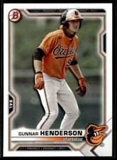 2021 Bowman Draft Gunnar Henderson #BD-175 TS1