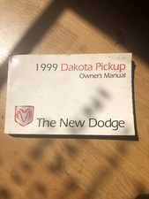 1999 Dakota Pick Up Owner Manual