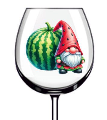 12x Farbe Sommer Wassermelone Zwerg Weinglas Flasche Becher Vinyl Aufkleber Aufkleber