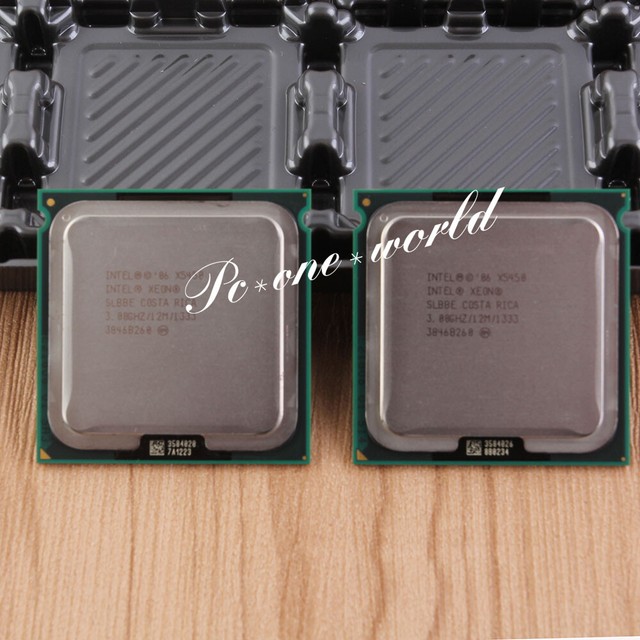 A pair Intel Xeon X5450 3GHz Processor LGA 771 CPU 1333 MHz 12MB Quad ...